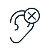 Icoon voor doven en slechthorenden.