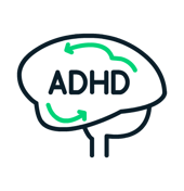 Icoon voor mensen met ADHD.