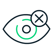 Icoon voor visueel beperkten.